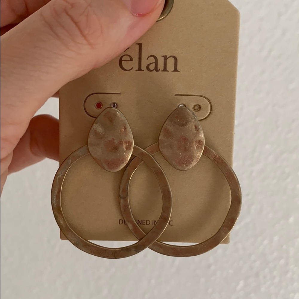 Gold dangle earrings